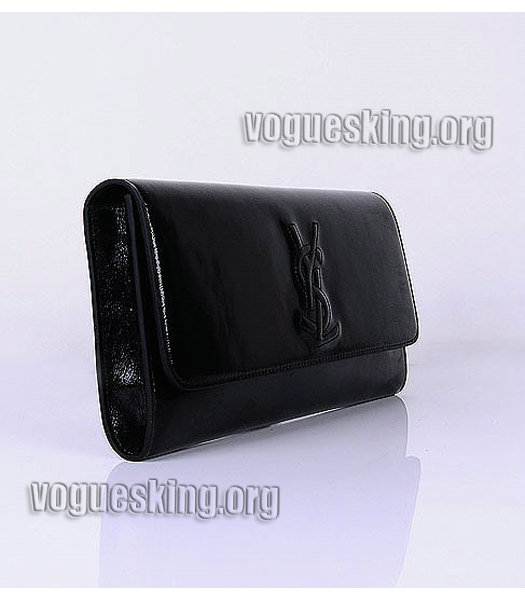 Yves Saint Laurent Belle De Jour Black Patent Leather Clutch-1