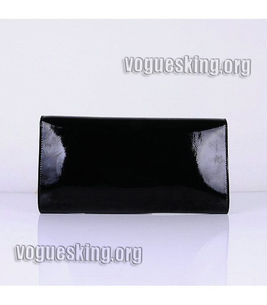 Yves Saint Laurent Belle De Jour Black Patent Leather Clutch-2