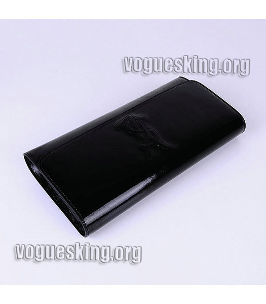 Yves Saint Laurent Belle De Jour Black Patent Leather Clutch-4