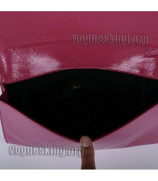 Yves Saint Laurent Belle De Jour Fuchsia Patent Leather Clutch-6