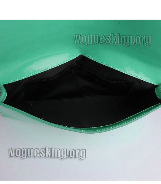 Yves Saint Laurent Belle De Jour Lake Green Patent Leather Clutch-6