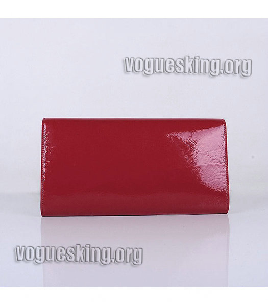Yves Saint Laurent Belle De Jour Red Patent Leather Clutch-2