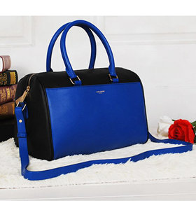 Yves Saint Laurent Birkin Tote Bag Sky Blue/Black Original Leather