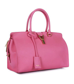 Yves Saint Laurent Cabas Chyc Pink Original Leather Medium Tote Bag