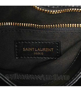 Yves Saint Laurent Large Chyc Shoulder Bag In Black Leather-4