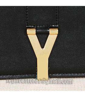 Yves Saint Laurent Large Chyc Shoulder Bag In Black Leather-5