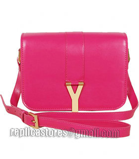 Yves Saint Laurent Large Chyc Shoulder Bag In Fuchsia Leather-6