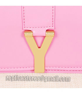Yves Saint Laurent Large Chyc Shoulder Bag In Sakura Pink Leather-5