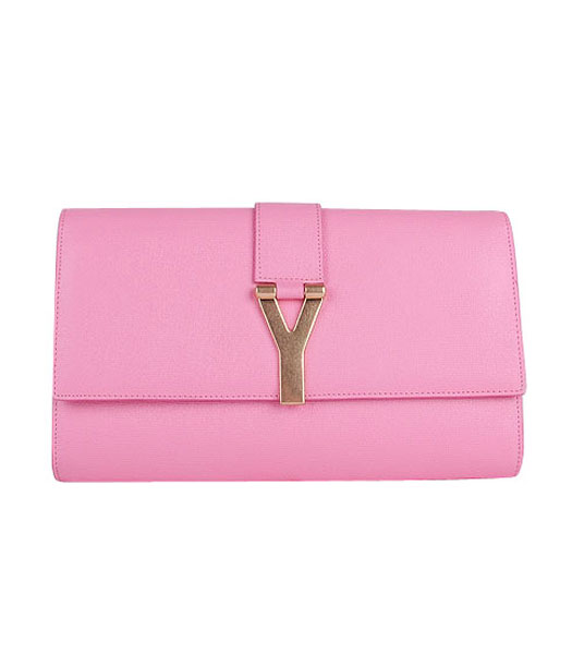 Yves Saint Laurent Sakura Pink Original Leather Clutch